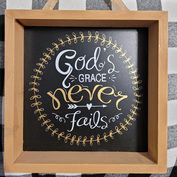God's grace never fails framed wall art - Picture 1 of 7
